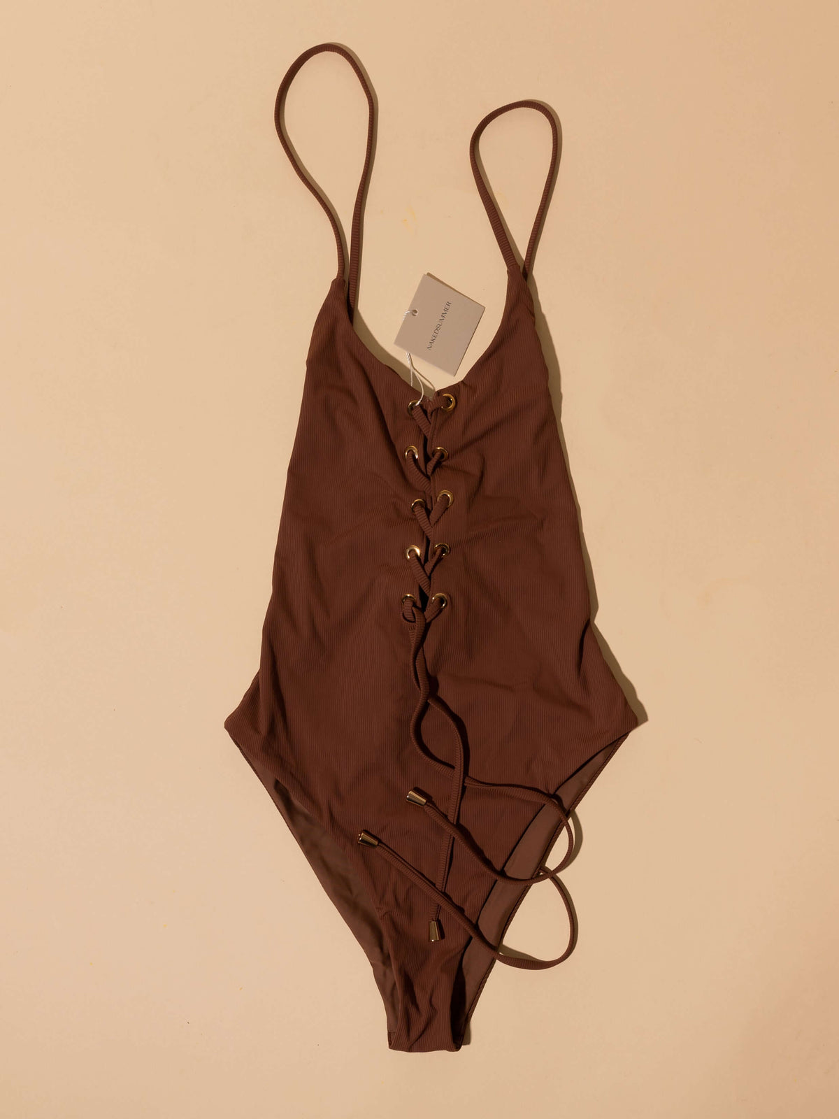 Brown Swimwear swimsuit One Piece